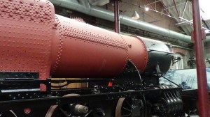 The boiler shop was where the boiler units for the locomotives were assembled