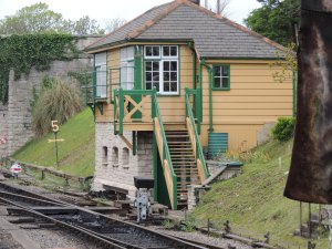 The signal box at Swanage