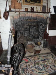 Living room fireplace