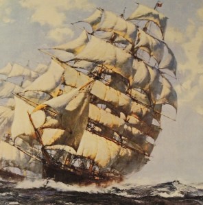 Cutty sark by Montague Dawson
