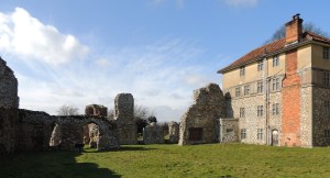 farmhouse built into Abbey remains 