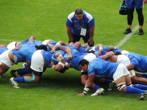 Scrum practice for Samoan forwards
