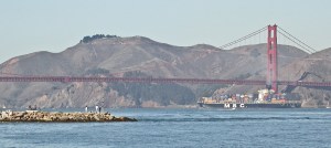 Approaching the Golden Gate Bridge