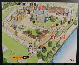 Map of the Tower as it is today