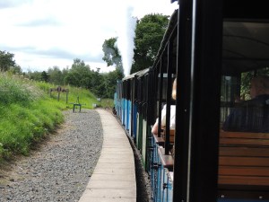 Train leaving Etal station
