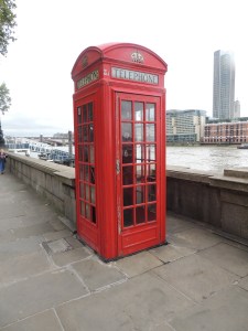 Traditional Red phone box -although this one looks like it could do with some care