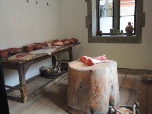 Meat preparation room