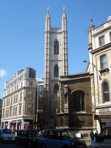 St Mary Aldermary. Photo by Julian Walker ( https://www.flickr.com/photos/wirewiping/)