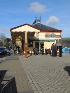 The station building from Dartmouth Station